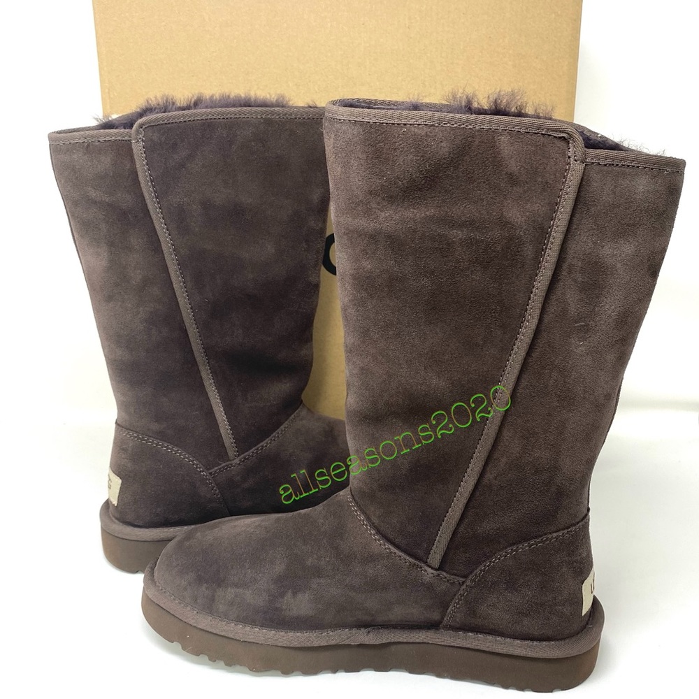 UGG Klea Cho Women’s Boot Brown Suede Fur - Picture 4 of 11